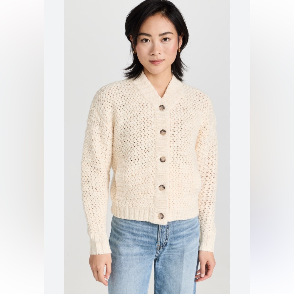 Madewell chunky bomber cardigan size medium - Picture 1 of 6